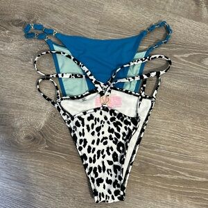 2 Pair! Victoria’s Secret Swim Bottoms Sz M